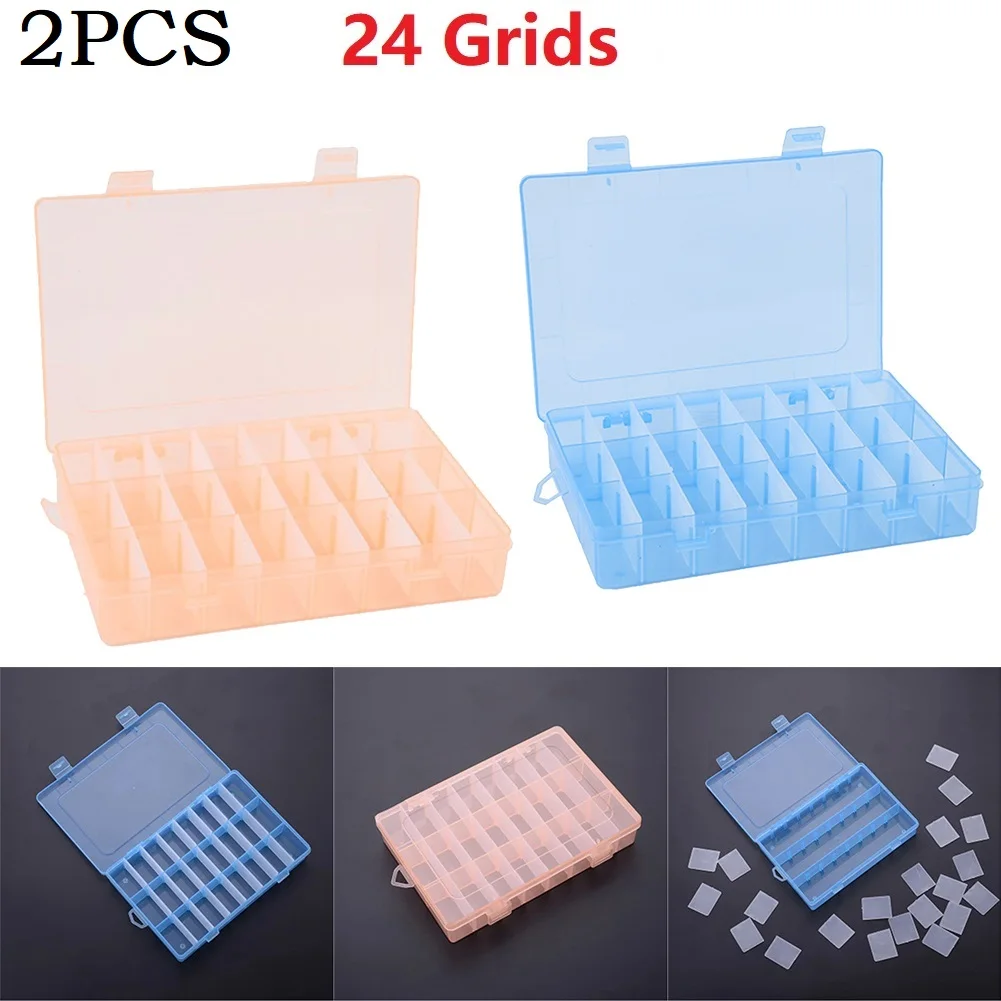 2PCS 24 Grids Compartment Plastic Storage Box Container Display Storage BoxTool Boxes For Storaging Organizing Tool Box
2PCS 24 Grids Compartment Plastic Storage Box Container Display Storage BoxTool Boxes For Storaging Organizing Tool Box