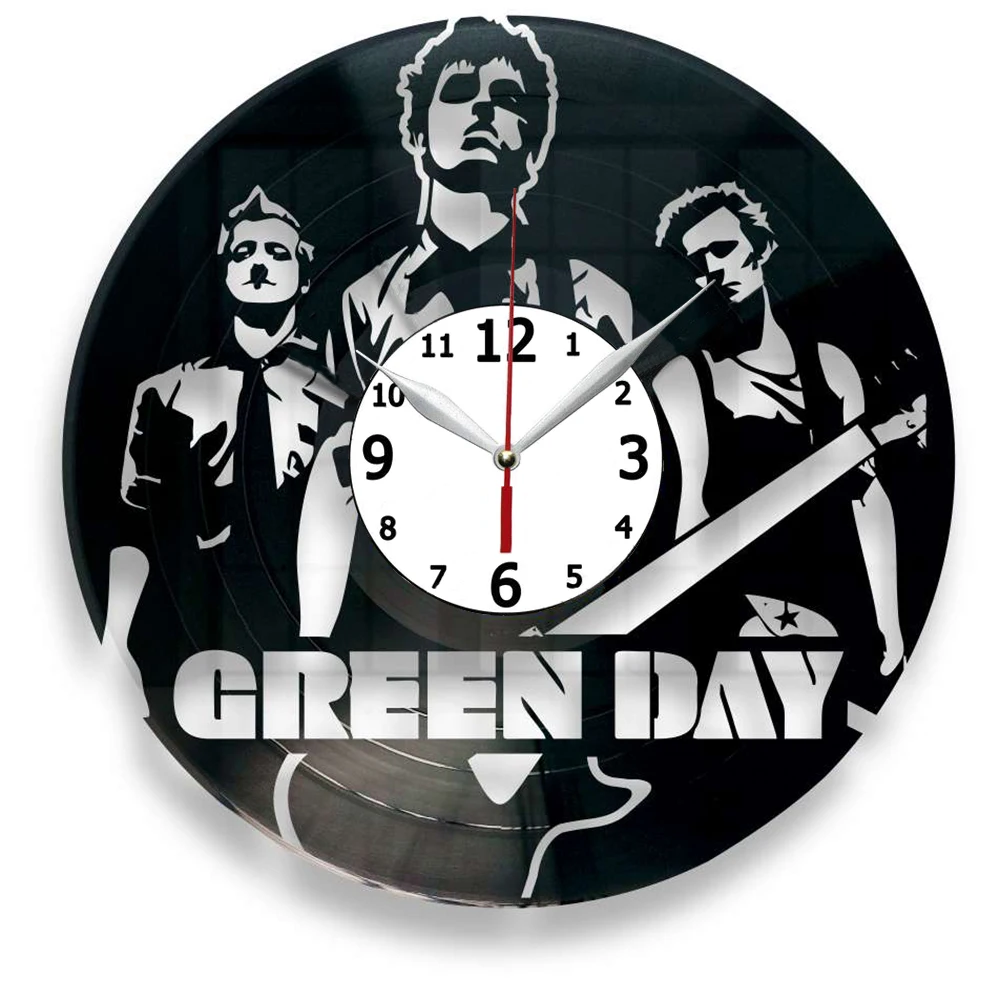 GREEN DAY vinyl record clock Vinyl CD Album Hanging Clock Black Living Room Home Bedroom Cafe Decor
GREEN DAY vinyl record clock Vinyl CD Album Hanging Clock Black Living Room Home Bedroom Cafe Decor