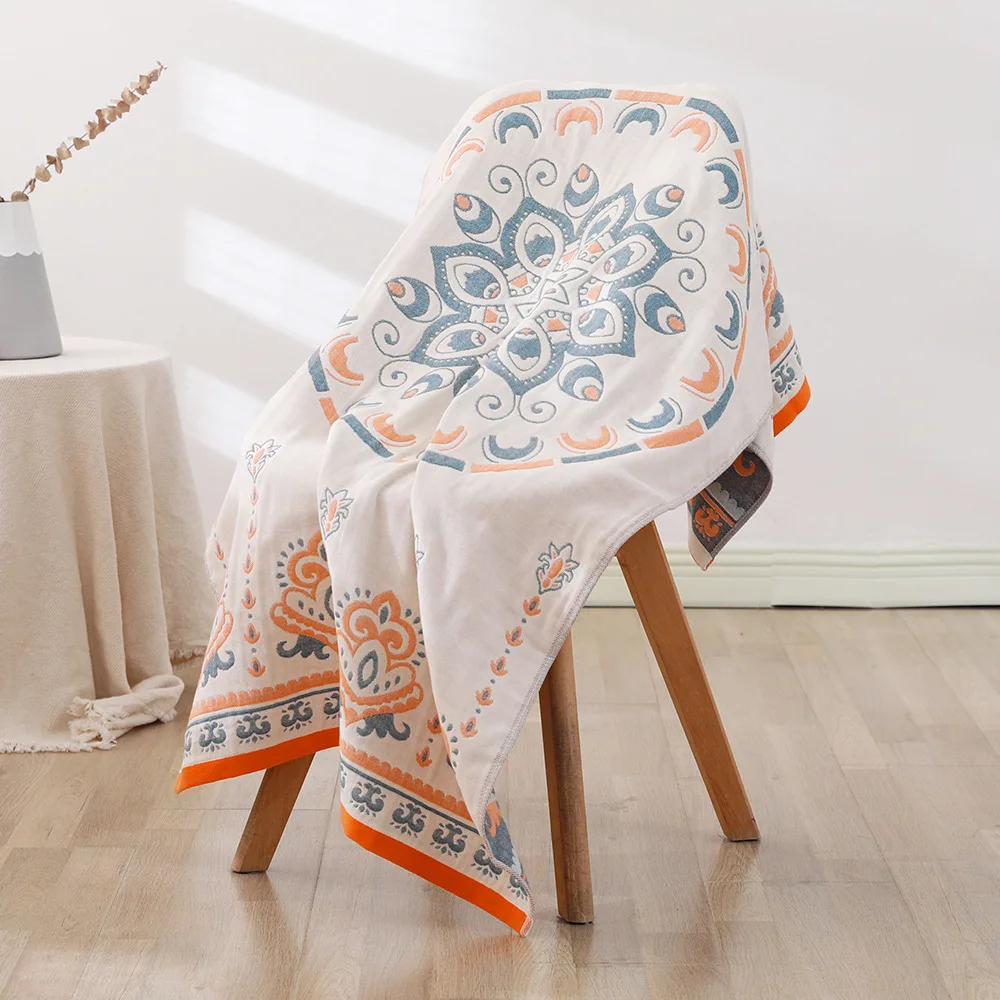 Thickened Four-Layer Gauze Cotton Bath Towel Soft Comfortable Bohemian Indian Sun God soft
Thickened Four-Layer Gauze Cotton Bath Towel Soft Comfortable Bohemian Indian Sun God soft