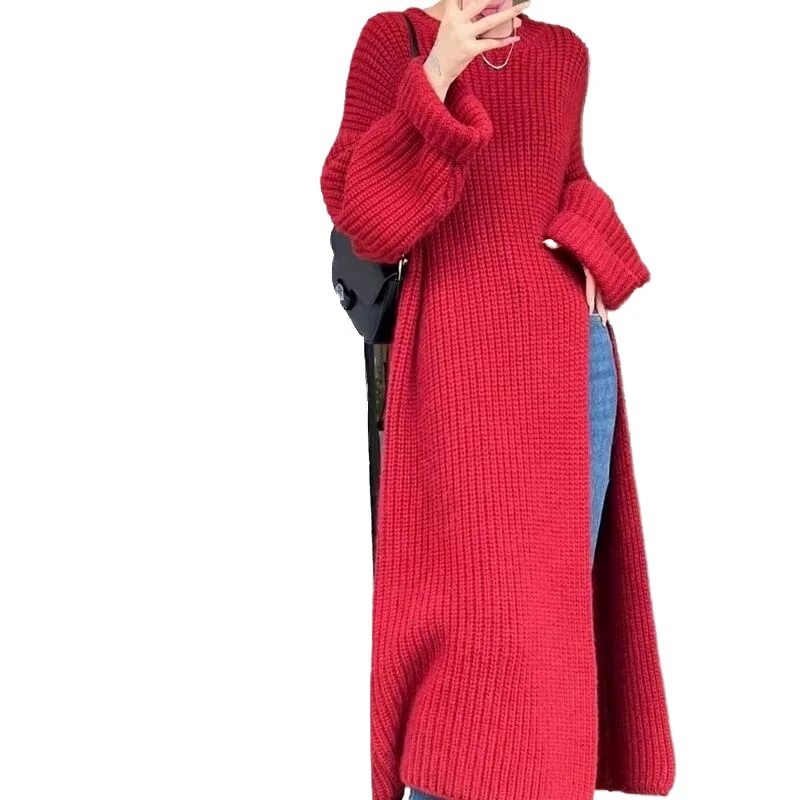 Sweater High Waist Split New Chic Unique Beautiful Knitted Dress Women Autumn Winter Outer Dresses
Sweater High Waist Split New Chic Unique Beautiful Knitted Dress Women Autumn Winter Outer Dresses