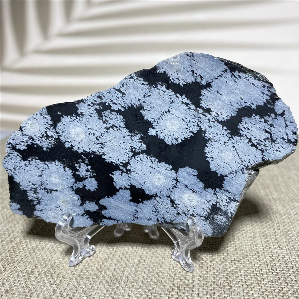 Natural Stone Crystal Snowflake Obsidian Healing Slab Gems Minerals Wichcraft Wicca Reiki Spiritual Living Room Decoration Home
Natural Stone Crystal Snowflake Obsidian Healing Slab Gems Minerals Wichcraft Wicca Reiki Spiritual Living Room Decoration Home