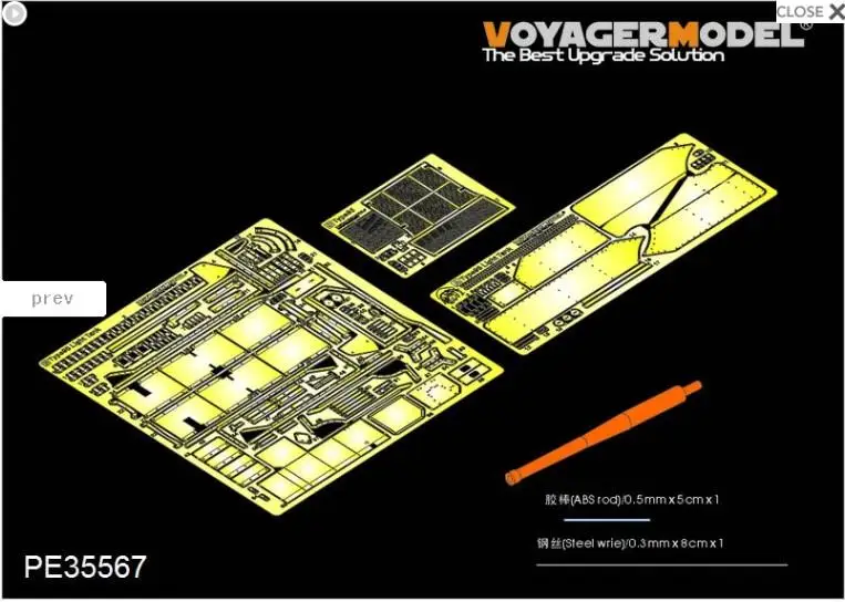Легкий бак Voyager PE35567 1/35 времен Второй мировой войны японского типа 95 ранняя версия (B ver включая ствол пистолета) (для DROGON 6767) сборка
Легкий бак Voyager PE35567 1/35 времен Второй мировой войны японского типа 95 ранняя версия (B ver включая ствол пистолета) (для DROGON 6767) сборка