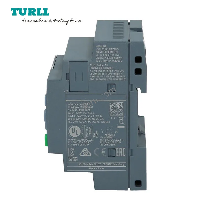 LOGO 8 8.3 PLC Logic Module Display Ethernet 12 24 230 CE RCE 6ED1 052 6ED1052-1CC08-0BA1 6ED10521CC080BA1 Original Brand New
LOGO 8 8.3 PLC Logic Module Display Ethernet 12 24 230 CE RCE 6ED1 052 6ED1052-1CC08-0BA1 6ED10521CC080BA1 Original Brand New