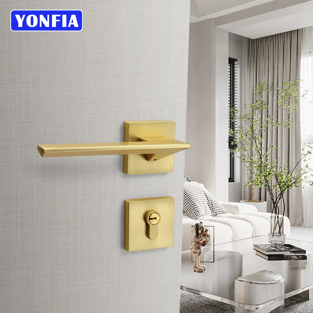 Квадратный раздельный дверной замок YONFIA A8046R03 из матового золота, ручка для межкомнатной двери, латунный золотой дверной замок для дома, дверная фурнитура для деревянных дверей
Квадратный раздельный дверной замок YONFIA A8046R03 из матового золота, ручка для межкомнатной двери, латунный золотой дверной замок для дома, дверная фурнитура для деревянных дверей