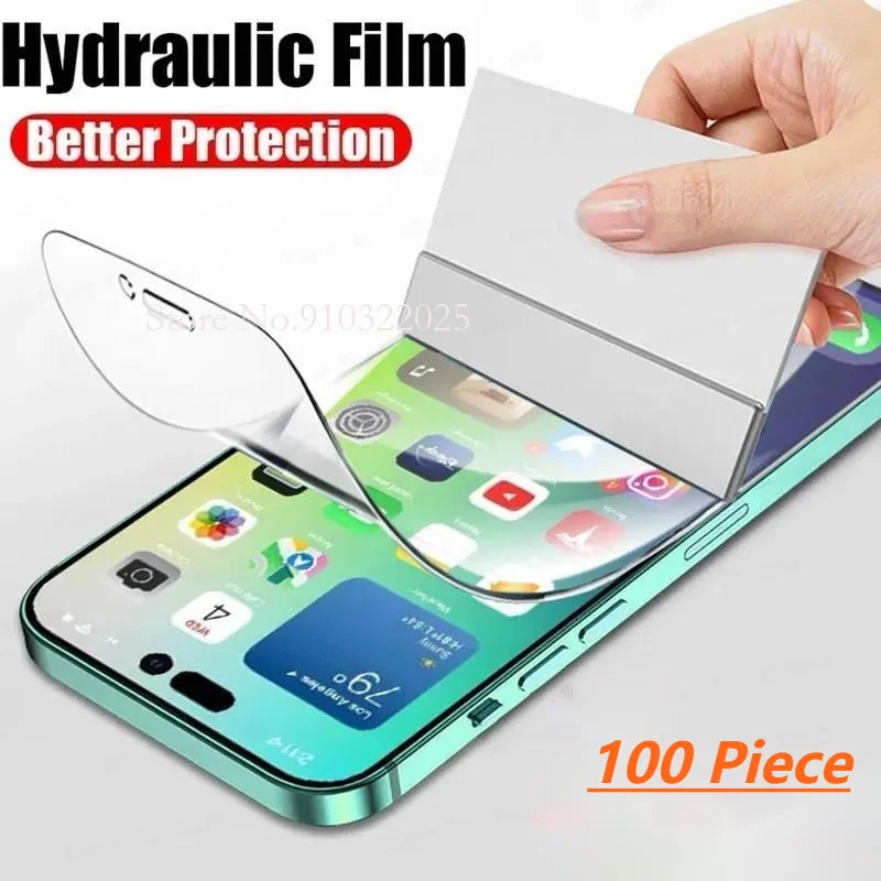Мягкая Гидрогелевая пленка 100 шт., полное покрытие для IPhone 14 13 12 11 Pro Max, защита экрана X XR XS SE 6S 7 8 Plus
Мягкая Гидрогелевая пленка 100 шт., полное покрытие для IPhone 14 13 12 11 Pro Max, защита экрана X XR XS SE 6S 7 8 Plus