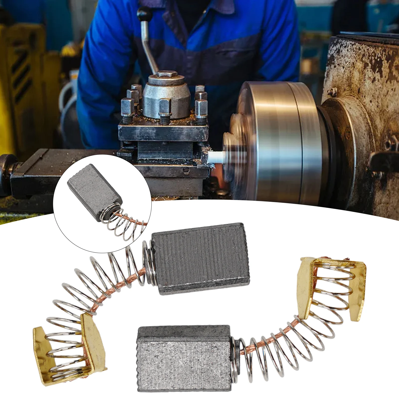 Brushes Motor Carbon Brushes 2PCS/Set Carbon For General For Motor Grinder Motors Purpose Springs Tool Durable
Brushes Motor Carbon Brushes 2PCS/Set Carbon For General For Motor Grinder Motors Purpose Springs Tool Durable