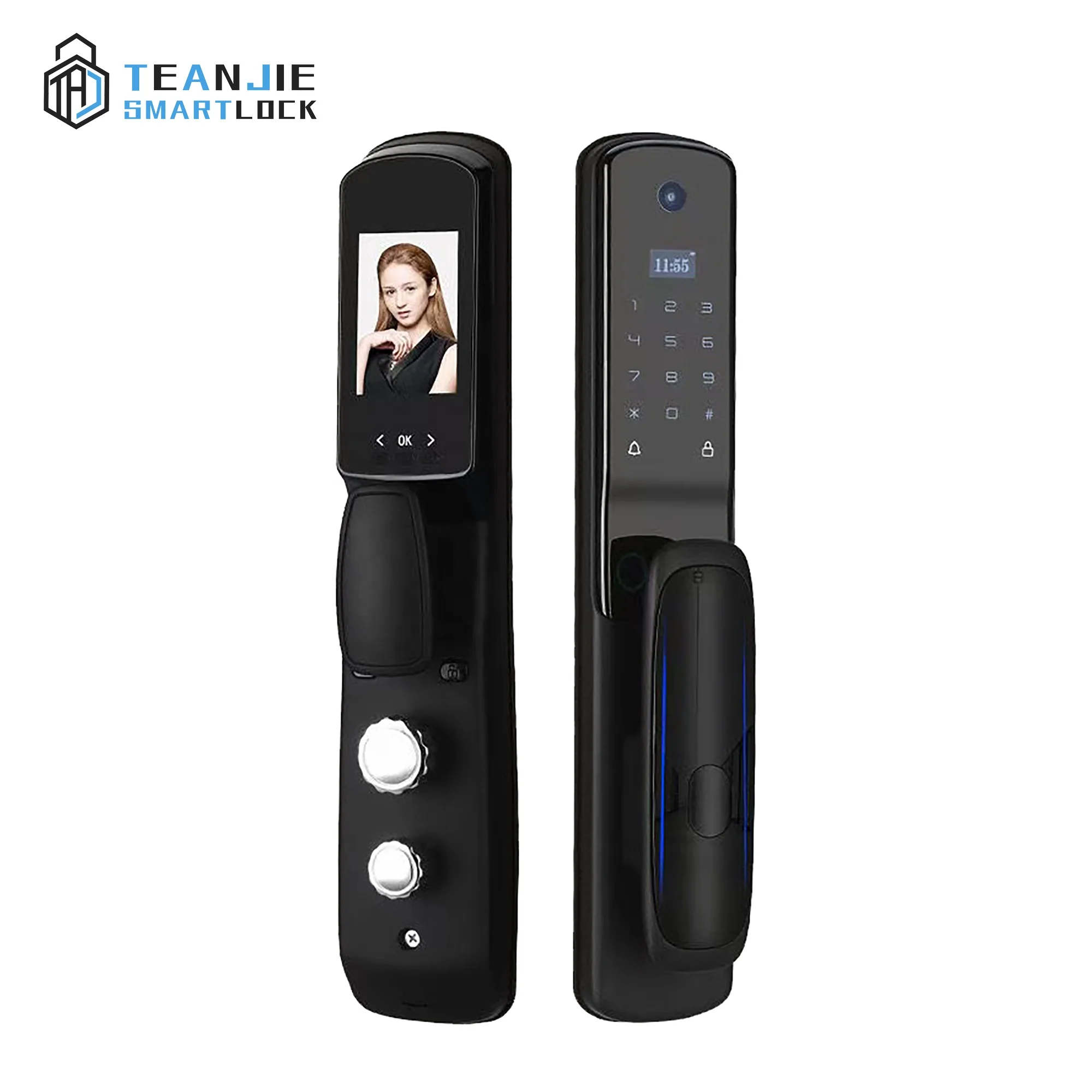 Fingerprint Password Smart Door Lock Security Anti-Theft Lock With Peephole Video Camera
Fingerprint Password Smart Door Lock Security Anti-Theft Lock With Peephole Video Camera