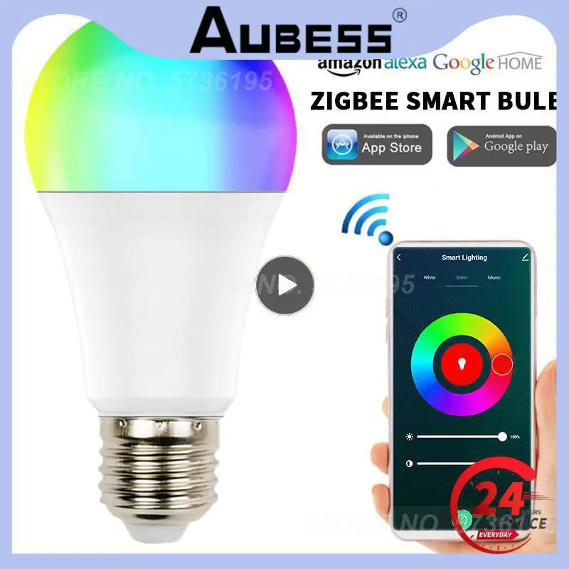 1~8PCS Smart Lamp Rgb Work With Alexa Google Home Led Lamp E27 Led Bulb Light Smart Home Voice Control Smart Life
1~8PCS Smart Lamp Rgb Work With Alexa Google Home Led Lamp E27 Led Bulb Light Smart Home Voice Control Smart Life