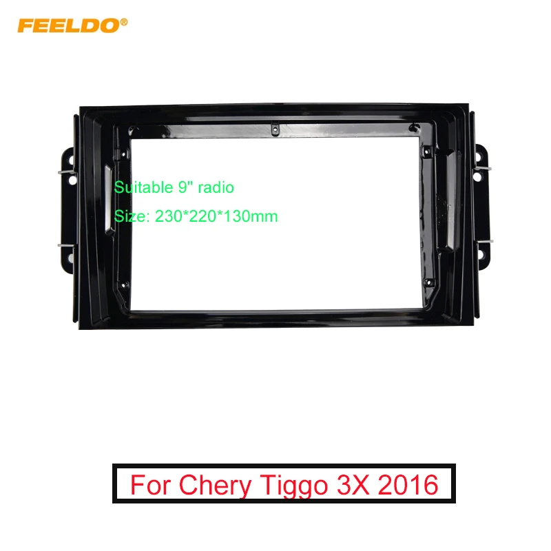 FEELDO Car Audio 9" Big Screen Face Plate Fascia Frame For Chery Tiggo 3X 2Din Radio Stereo Panel Dash Mount Refitting Kit
FEELDO Car Audio 9" Big Screen Face Plate Fascia Frame For Chery Tiggo 3X 2Din Radio Stereo Panel Dash Mount Refitting Kit