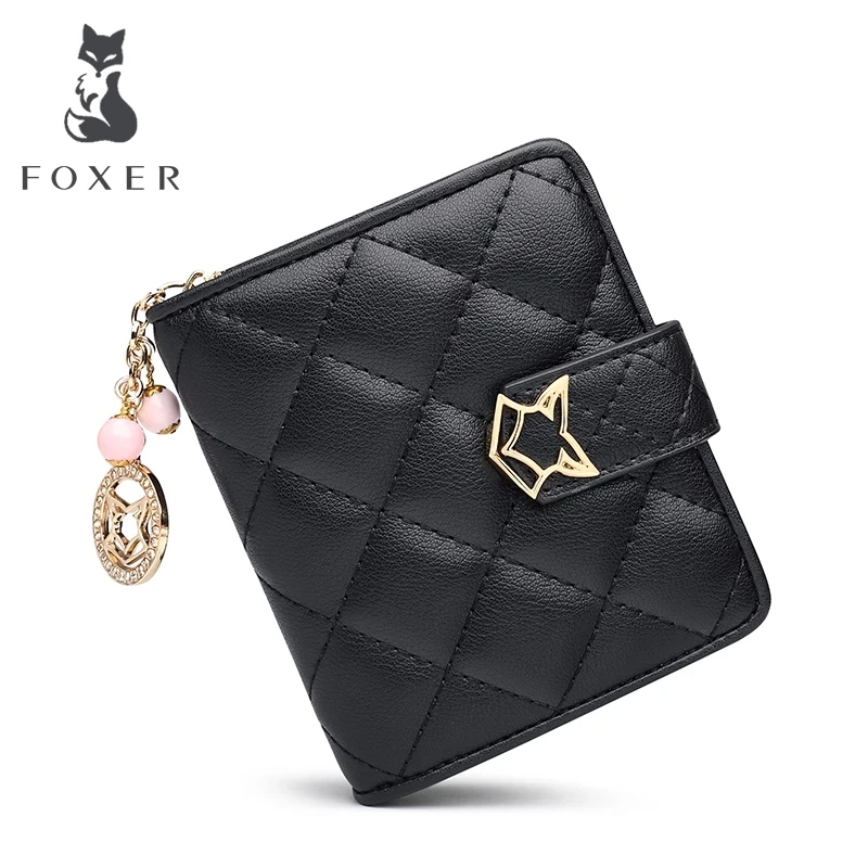 Женский короткий кошелек FOXER, Черный Многофункциональный кошелек из спилковой кожи, с отделением для карт,
Женский короткий кошелек FOXER, Черный Многофункциональный кошелек из спилковой кожи, с отделением для карт,