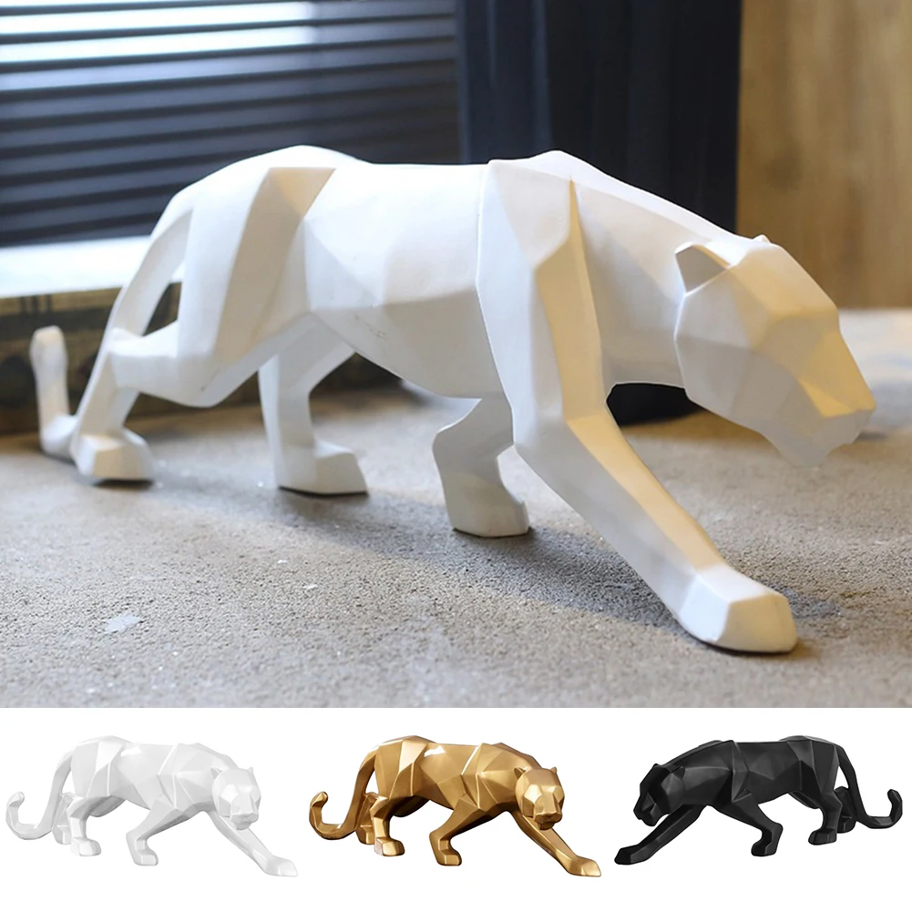 New Abstract Resin Leopard Statues Geometric Wildlifes Panther Figurines Animal Sculpture Modern Home Office Decoration Gifts
New Abstract Resin Leopard Statues Geometric Wildlifes Panther Figurines Animal Sculpture Modern Home Office Decoration Gifts