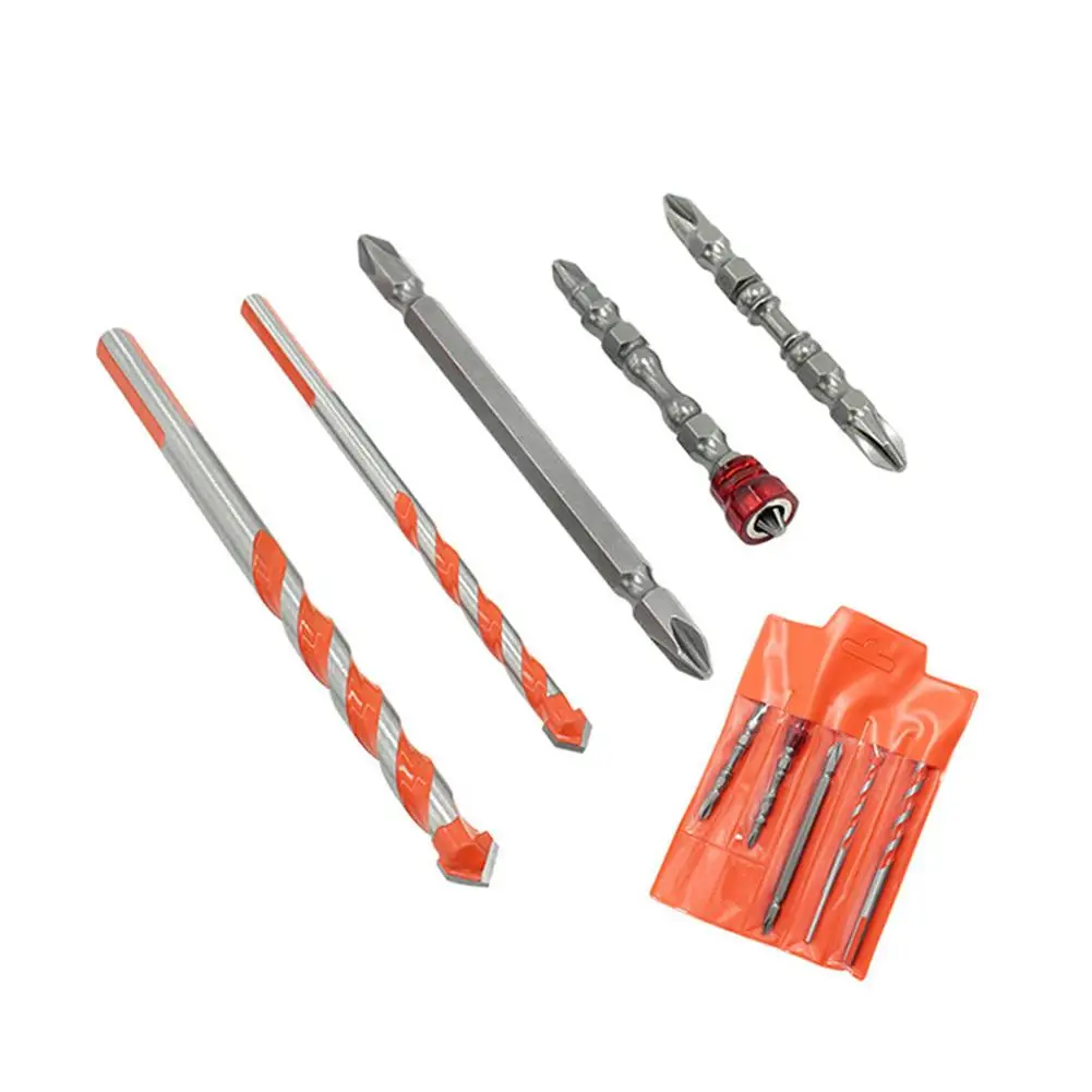 5pcs Twist Drill Bit Chrome Vanadium Steel Woodworking Drilling Tool Hole Saw Drill Bit Punch Accessories for Tile Glass
5pcs Twist Drill Bit Chrome Vanadium Steel Woodworking Drilling Tool Hole Saw Drill Bit Punch Accessories for Tile Glass