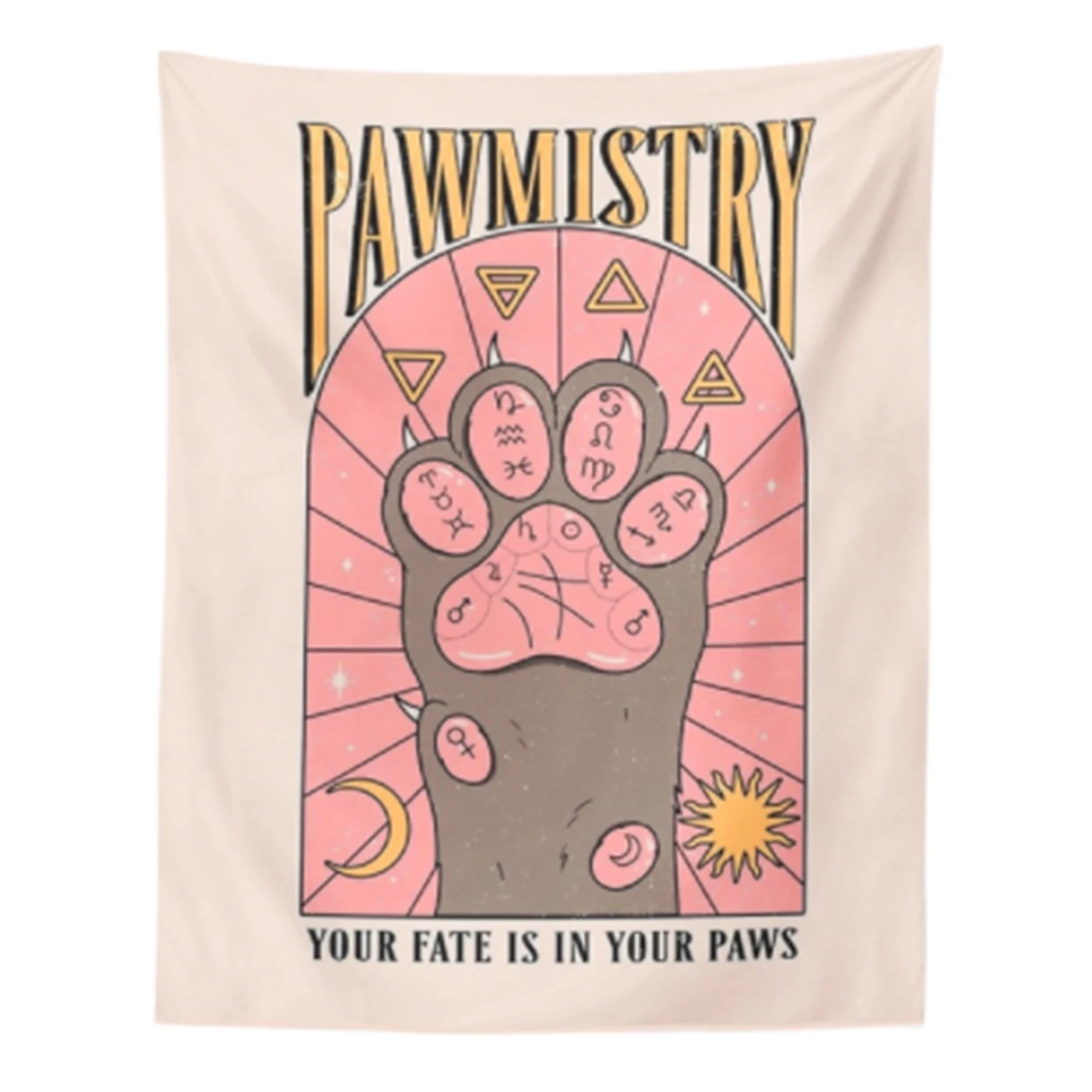 Cat Paws Wall Tapestry Lovely Witchcraft Tarot Wall Hanging Bohemian Tapestry For Room Home Decor Table Cloth Ceiling Background
Cat Paws Wall Tapestry Lovely Witchcraft Tarot Wall Hanging Bohemian Tapestry For Room Home Decor Table Cloth Ceiling Background