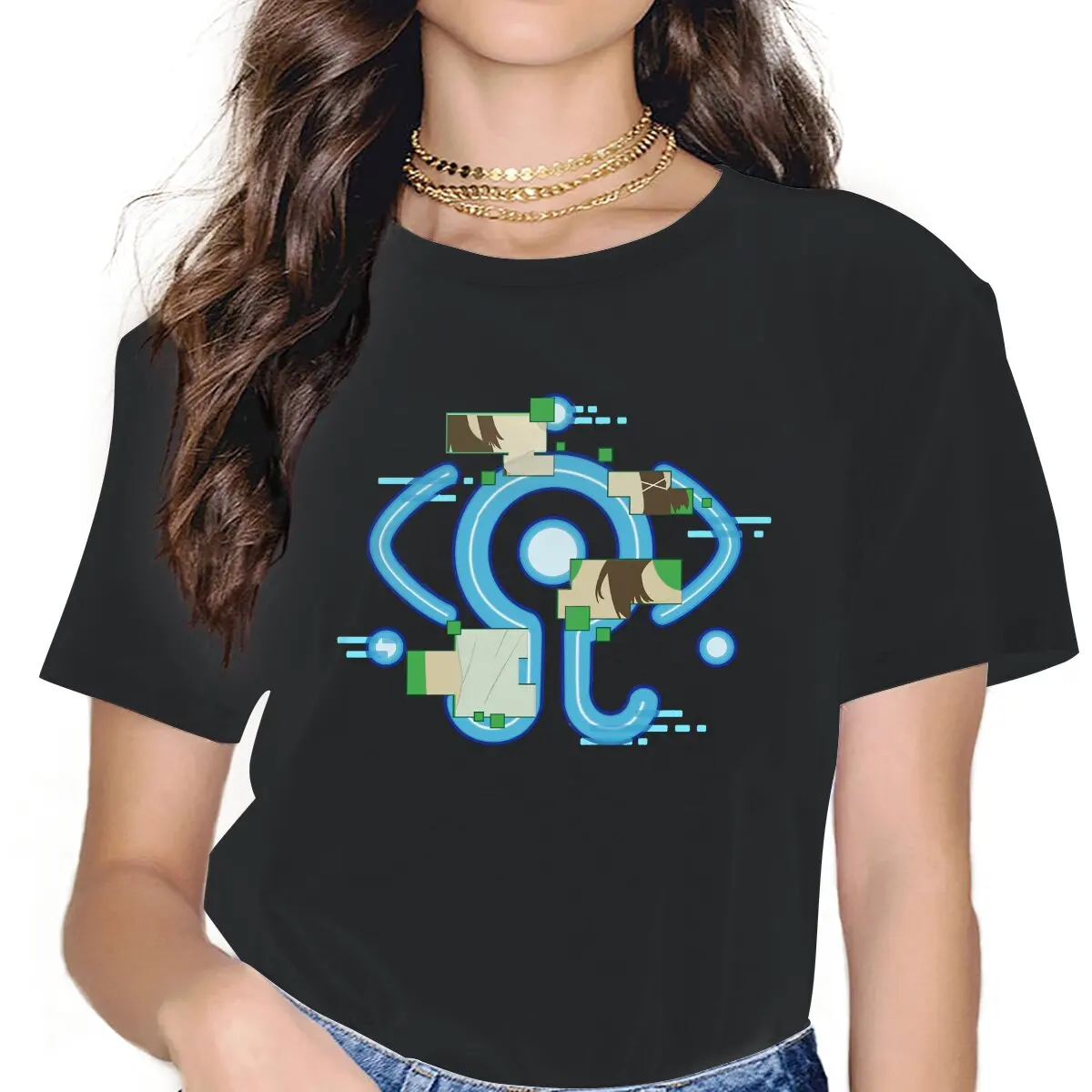 Lain Iwakura Classic Female Shirts Serial Experiments Lain Anime Loose Vintage Women Tshirts Harajuku Casual Feminine Blusas
Lain Iwakura Classic Female Shirts Serial Experiments Lain Anime Loose Vintage Women Tshirts Harajuku Casual Feminine Blusas