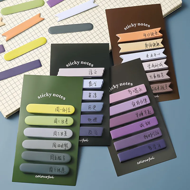 4Packs Note Sticky Pad Tabs Gradient color Pages Book Markers Reading Notes Index Stationery List Labels Pad Diary Supplie
4Packs Note Sticky Pad Tabs Gradient color Pages Book Markers Reading Notes Index Stationery List Labels Pad Diary Supplie