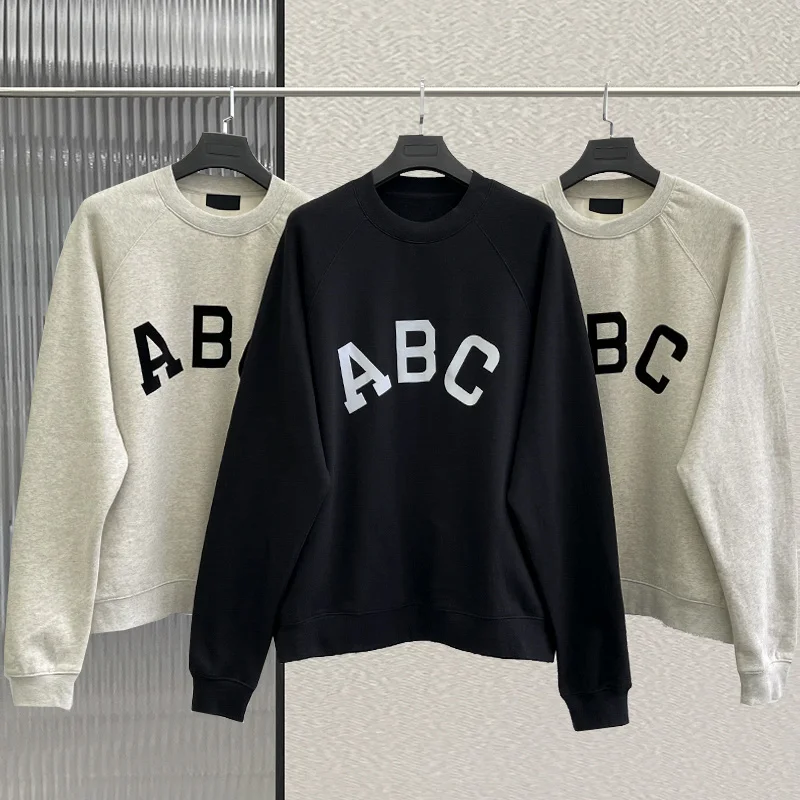 Men's Essentials Oversized 1:1Sweatshirts Seventh Main Line ABC Flocking Letter Hoodies Hip Hop Unisex 100%Cotton Pullover
Men's Essentials Oversized 1:1Sweatshirts Seventh Main Line ABC Flocking Letter Hoodies Hip Hop Unisex 100%Cotton Pullover