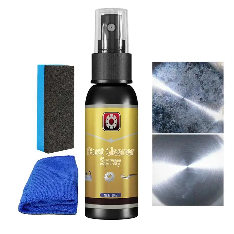 Car Rust Removal Spray 30ml/100ml Metal Cleaner Spray Household Rust Remover Agent Auto Long Lasting & Safe Deep Cleaning Rust
Car Rust Removal Spray 30ml/100ml Metal Cleaner Spray Household Rust Remover Agent Auto Long Lasting & Safe Deep Cleaning Rust