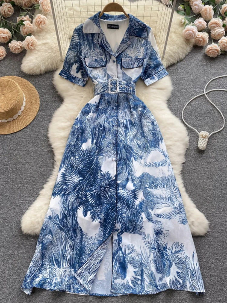 Aibeautyer new vintage summer Floral Print slim short lady dress a line v neck chiffon single breasted women dresses
Aibeautyer new vintage summer Floral Print slim short lady dress a line v neck chiffon single breasted women dresses
