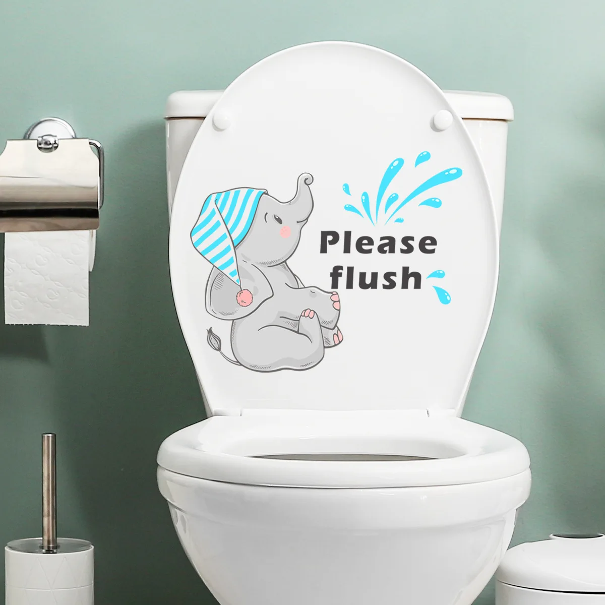 English Please Flush Elephant Wall Sticker Toilet Sticker Toilet Decoration Wall Paste From The Paste
English Please Flush Elephant Wall Sticker Toilet Sticker Toilet Decoration Wall Paste From The Paste