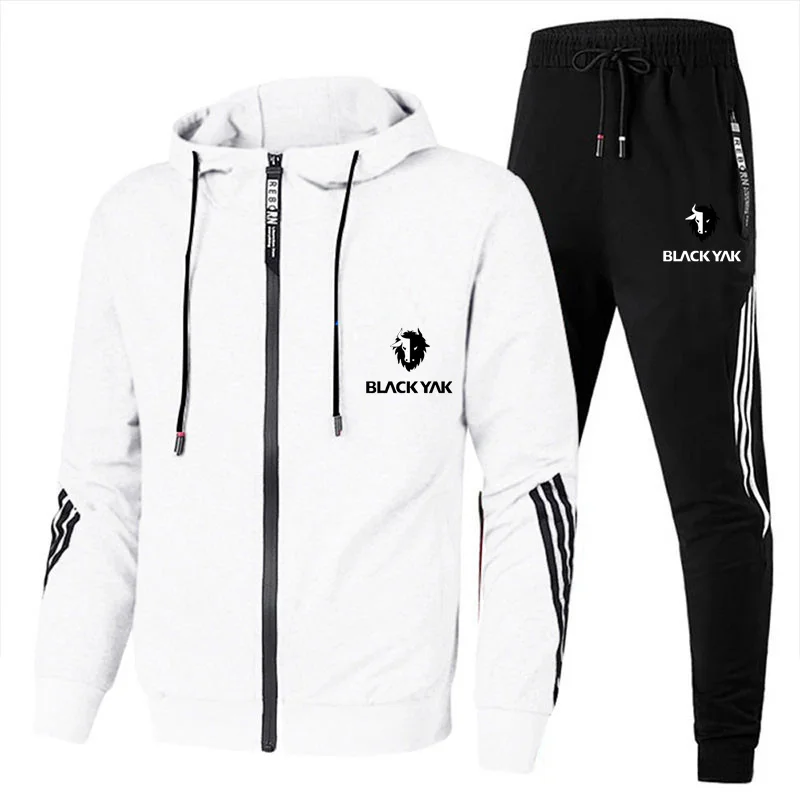 New Casual Men's Sports Suit Fashion Hooded Splicing Zipper Jacket blackyak+ Pants Set Men's Hooded Sweater Set 2022
New Casual Men's Sports Suit Fashion Hooded Splicing Zipper Jacket blackyak+ Pants Set Men's Hooded Sweater Set 2022