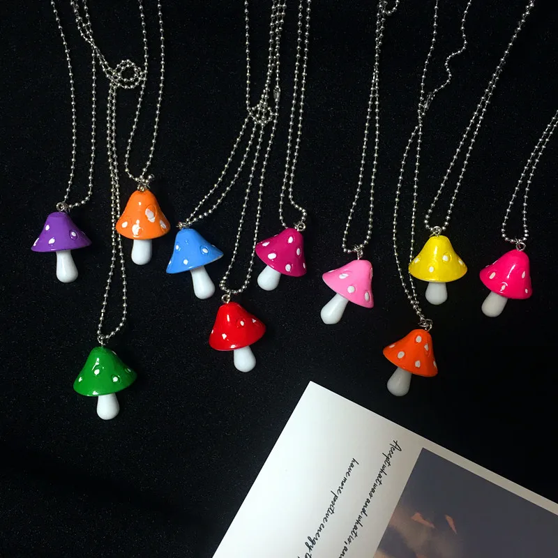 New Fashion Resin Cartoon Imitation Mushroom Pendant Necklace For Women Men Colorful Simple Cute Charm Necklaces Jewelry Gift
New Fashion Resin Cartoon Imitation Mushroom Pendant Necklace For Women Men Colorful Simple Cute Charm Necklaces Jewelry Gift