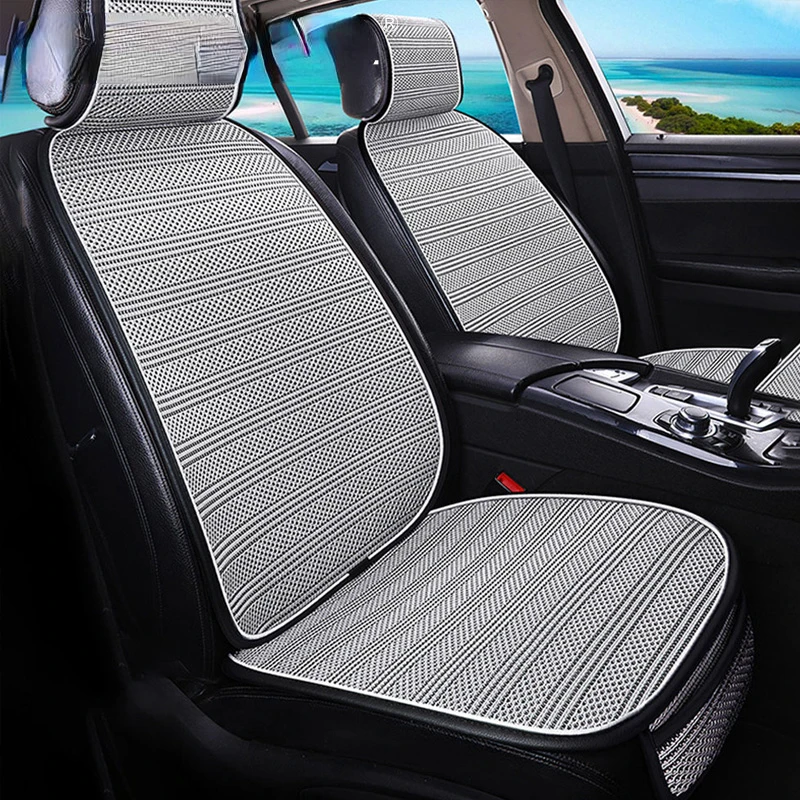 Ice Silk Car Seat Covers Summer Cool Vehicle Seat Cushion Breathable Sweat Proof Universal for 5 Seat Automotive Car Accessories
Ice Silk Car Seat Covers Summer Cool Vehicle Seat Cushion Breathable Sweat Proof Universal for 5 Seat Automotive Car Accessories