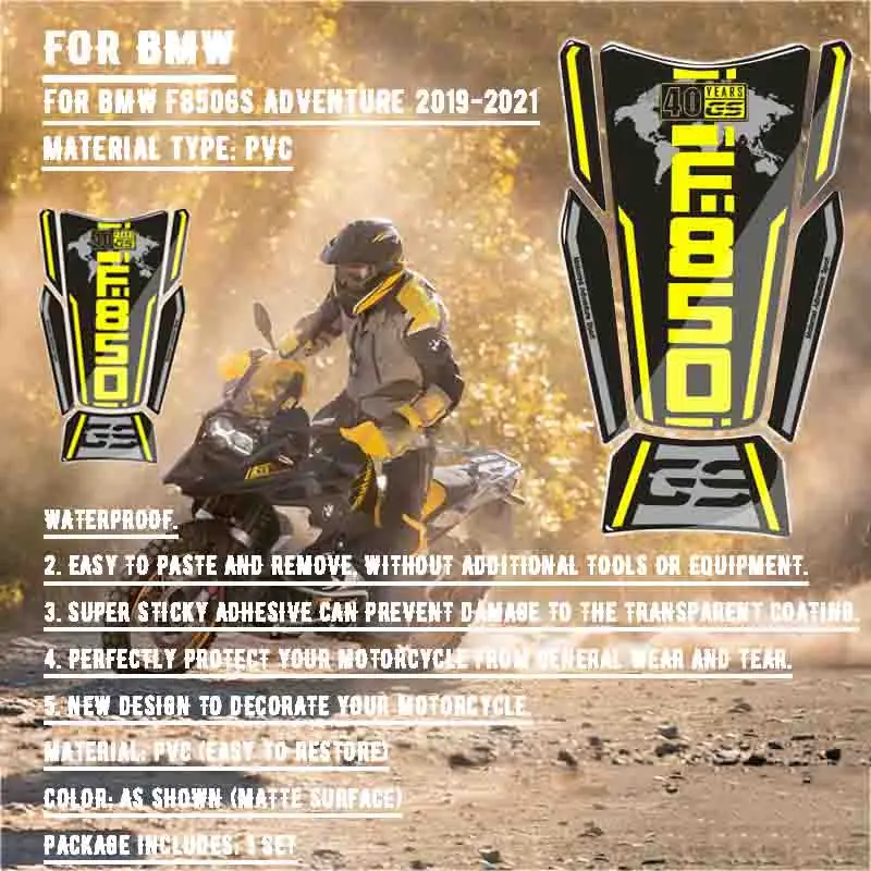 Для BMW Motorrad F850GS 2019-2021 40 лет тройные аксессуары для мотоциклов наклейка на бак
Для BMW Motorrad F850GS 2019-2021 40 лет тройные аксессуары для мотоциклов наклейка на бак