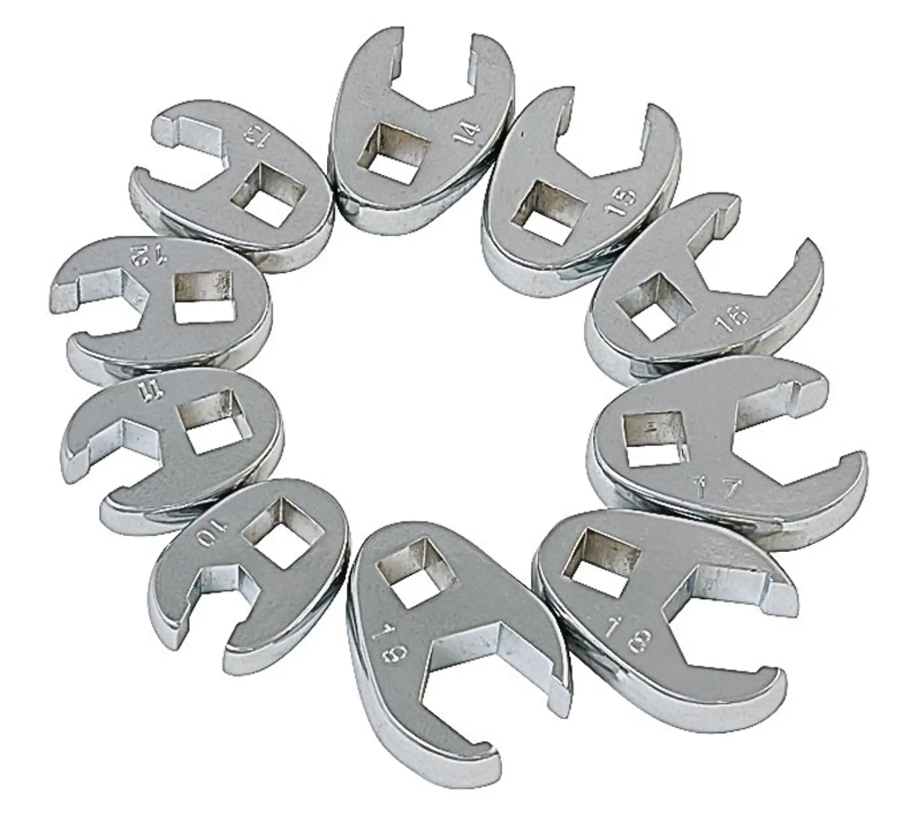 Sunex 9710M 3/8-Inch Drive Metric Crowfoot Flare Nut Wrench Set, Size-10 - Size 19, 10-Piece
Sunex 9710M 3/8-Inch Drive Metric Crowfoot Flare Nut Wrench Set, Size-10 - Size 19, 10-Piece