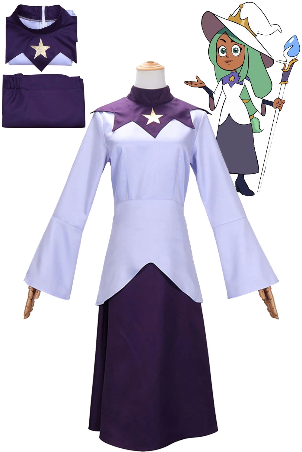 Женский костюм для косплея Azura с рисунком совы
Женский костюм для косплея Azura с рисунком совы