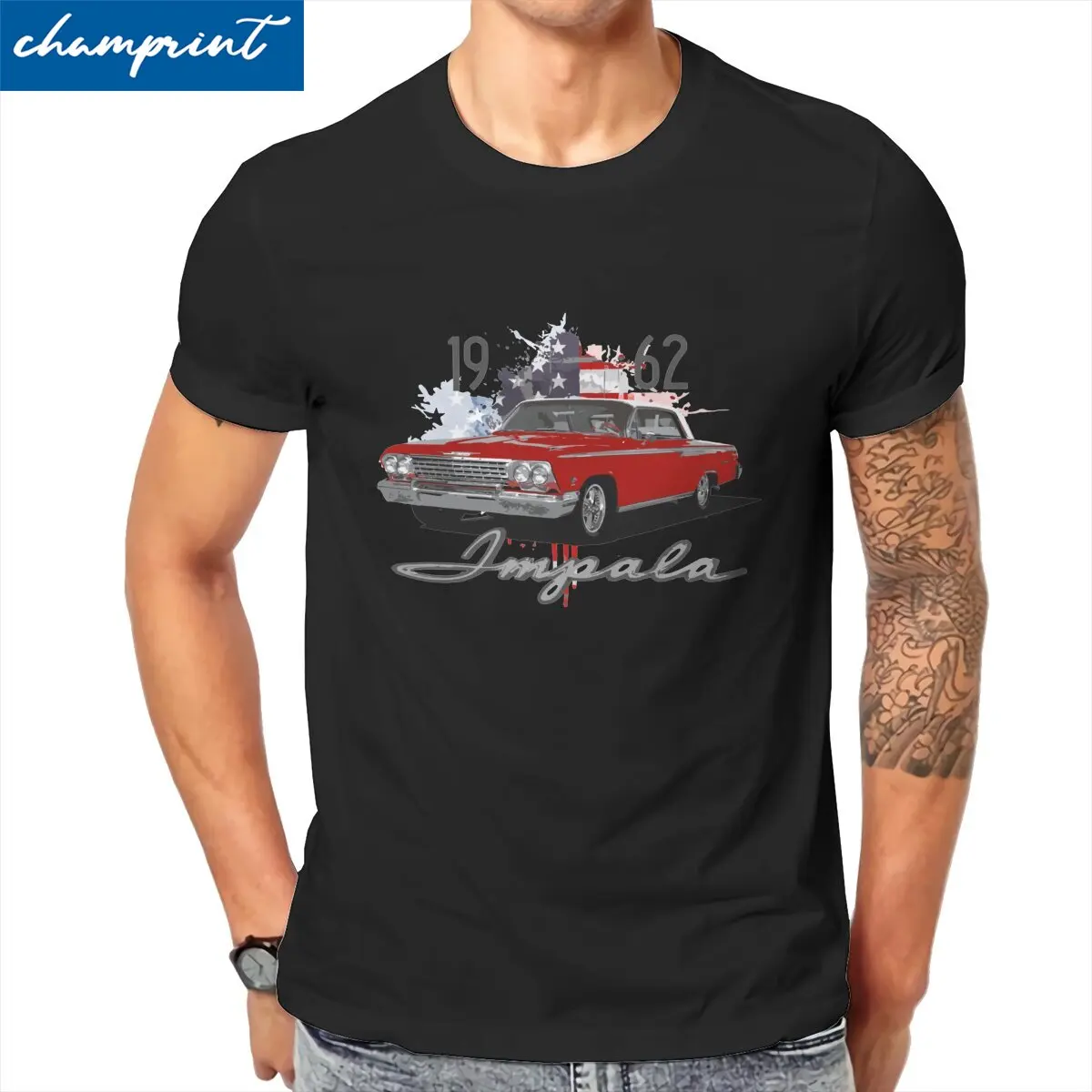 Unique 1962 Chevy Impala SS T-Shirts for Men Round Collar 100% Cotton T Shirt Antique Car Short Sleeve Tshirt Plus Size Clothing
Unique 1962 Chevy Impala SS T-Shirts for Men Round Collar 100% Cotton T Shirt Antique Car Short Sleeve Tshirt Plus Size Clothing