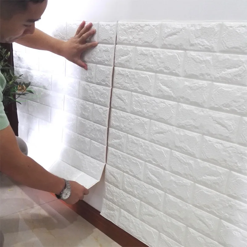 NEW 3D Brick Wall Stickers Wallpaper Decor Foam Waterproof Wall Covering Wallpaper For Kids Living Room DIY Background
NEW 3D Brick Wall Stickers Wallpaper Decor Foam Waterproof Wall Covering Wallpaper For Kids Living Room DIY Background