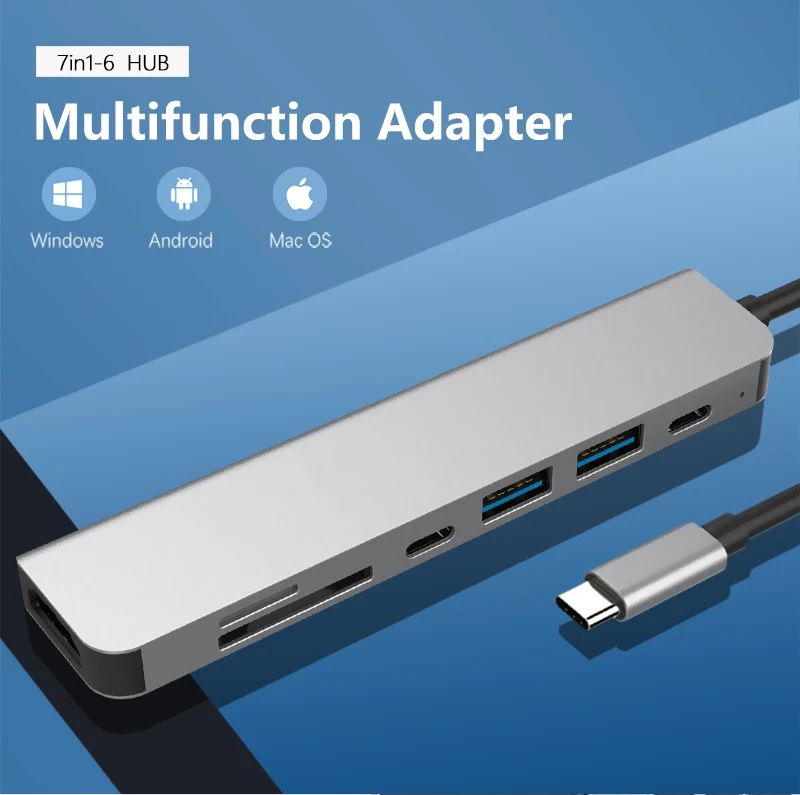 USB C тонкий многопортовый адаптер концентратор с 4K HDMI SD/Micro кардридерами для 2022 MacBook Pro/Air Windows
USB C тонкий многопортовый адаптер концентратор с 4K HDMI SD/Micro кардридерами для 2022 MacBook Pro/Air Windows