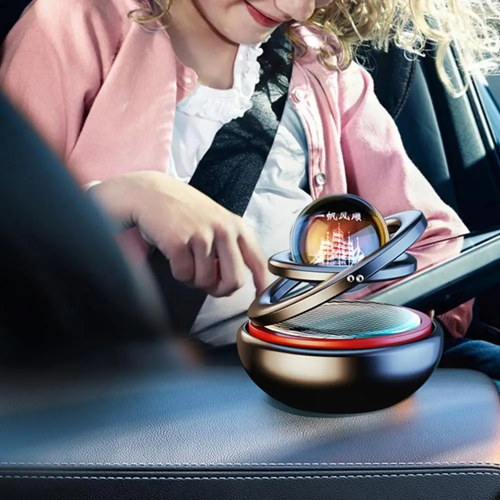Car Air Freshener Solar Powered Even Diffusion Long-Lasting Double Ring Car Aromatherapy Air Freshener Aroma Diffuser
Car Air Freshener Solar Powered Even Diffusion Long-Lasting Double Ring Car Aromatherapy Air Freshener Aroma Diffuser