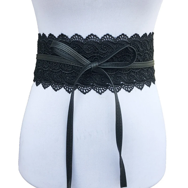 2022 New Black White Wide Corset Hollow Flower Belt Female Self Tie Waistband Belts For Women Wedding Dress Waist Band
2022 New Black White Wide Corset Hollow Flower Belt Female Self Tie Waistband Belts For Women Wedding Dress Waist Band