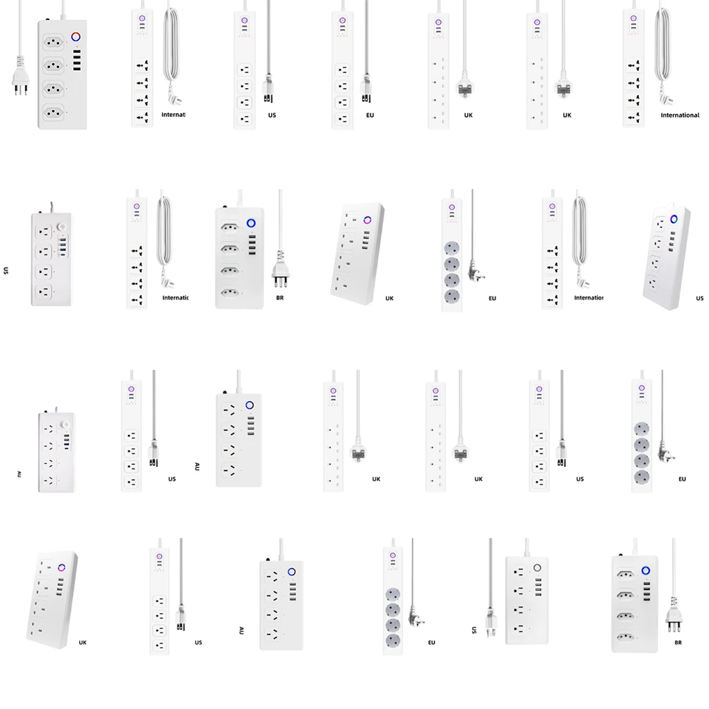 Удлинитель питания для смартфона с Wi-Fi и 4 розетками переменного тока
Удлинитель питания для смартфона с Wi-Fi и 4 розетками переменного тока