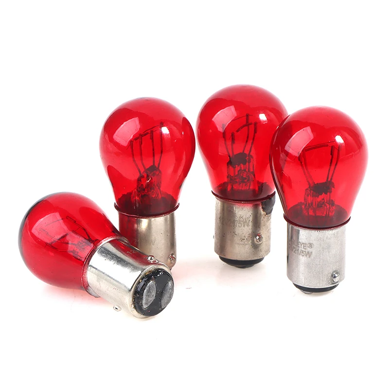 

2Pcs BAW15D Red Brake Stop Tail Light Car Bulb 567 12V 21/5W Turn Signals Warning Lights For GM/Ford/SAAB