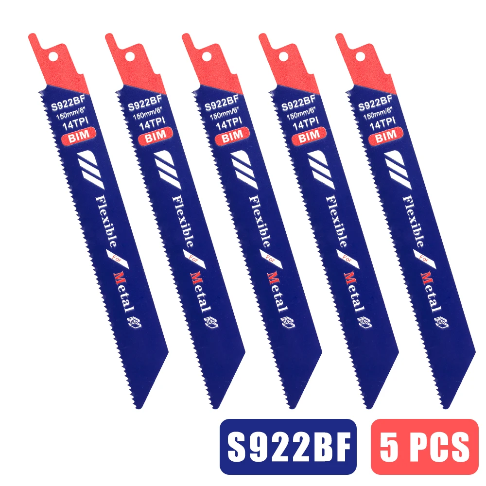 Набор полотен для сабельной пилы CMCP 5 шт. S922AF S922BF S922EF 150 мм
Набор полотен для сабельной пилы CMCP 5 шт. S922AF S922BF S922EF 150 мм