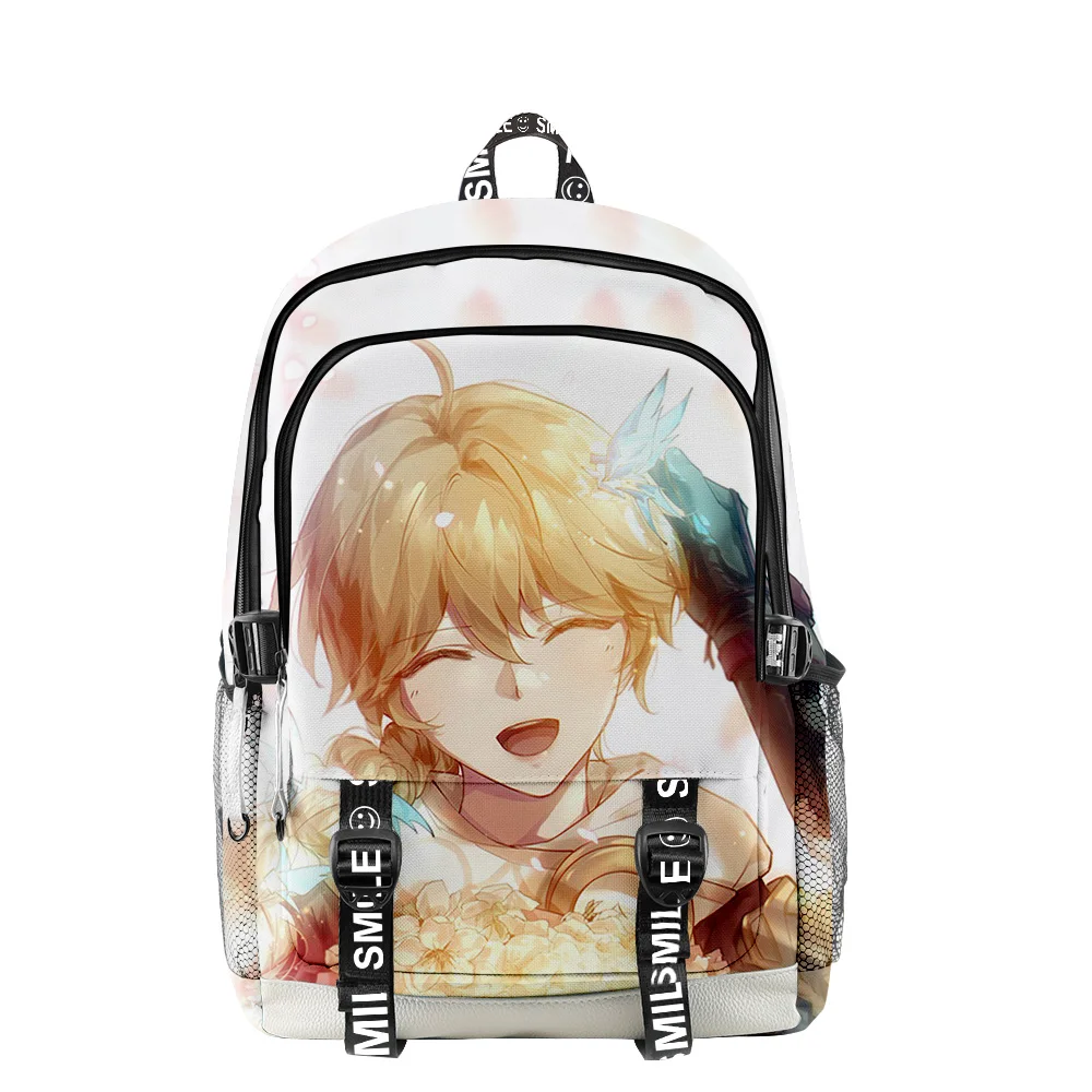 

2022 Game Genshin Impact Students Schoolbag Primary Middle School Students Traveler Aether Backpack Men Women Travel Backpack