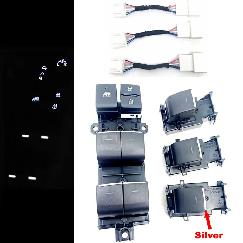 Светодиодный переключатель мощности с белой подсветкой для Toyota Yaris Cross Sienna Rav4 Chr Corolla 2023-2024, обновление подсветки, 1-4 шт.
Светодиодный переключатель мощности с белой подсветкой для Toyota Yaris Cross Sienna Rav4 Chr Corolla 2023-2024, обновление подсветки, 1-4 шт.