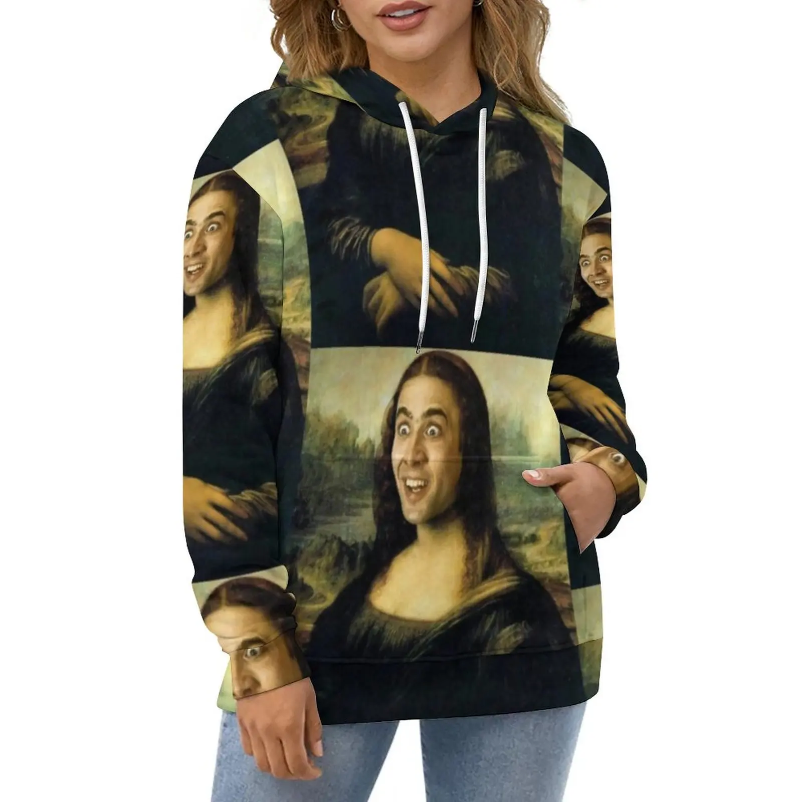 Nicolas Cage Meme Casual Hoodies Funny Mona Lisa Kawaii Hoodie Women Long Sleeve Oversized Street Fashion Loose Sweatshirts
Nicolas Cage Meme Casual Hoodies Funny Mona Lisa Kawaii Hoodie Women Long Sleeve Oversized Street Fashion Loose Sweatshirts
