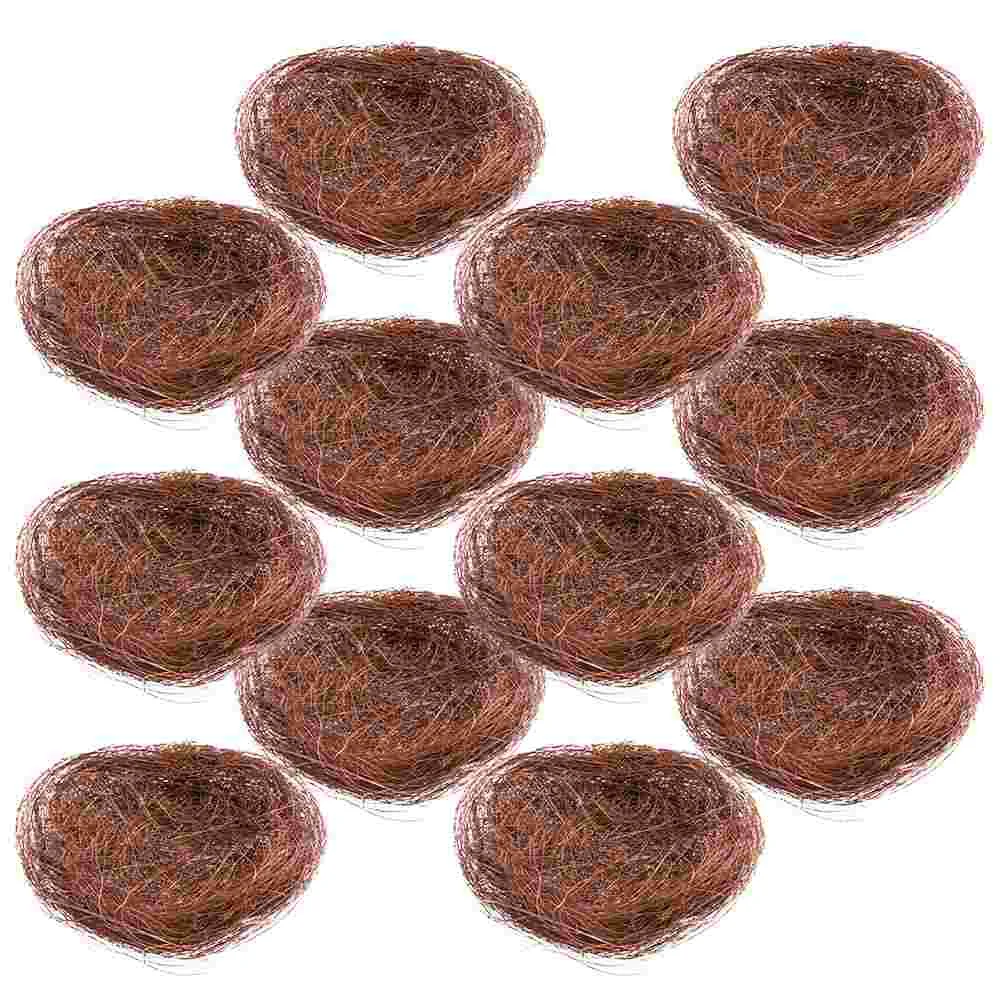 12 Pcs Simulated Bird Nest Braid Jewelry Photography Props Decorate Party Ornament Silk Bird Nests Cages
12 Pcs Simulated Bird Nest Braid Jewelry Photography Props Decorate Party Ornament Silk Bird Nests Cages