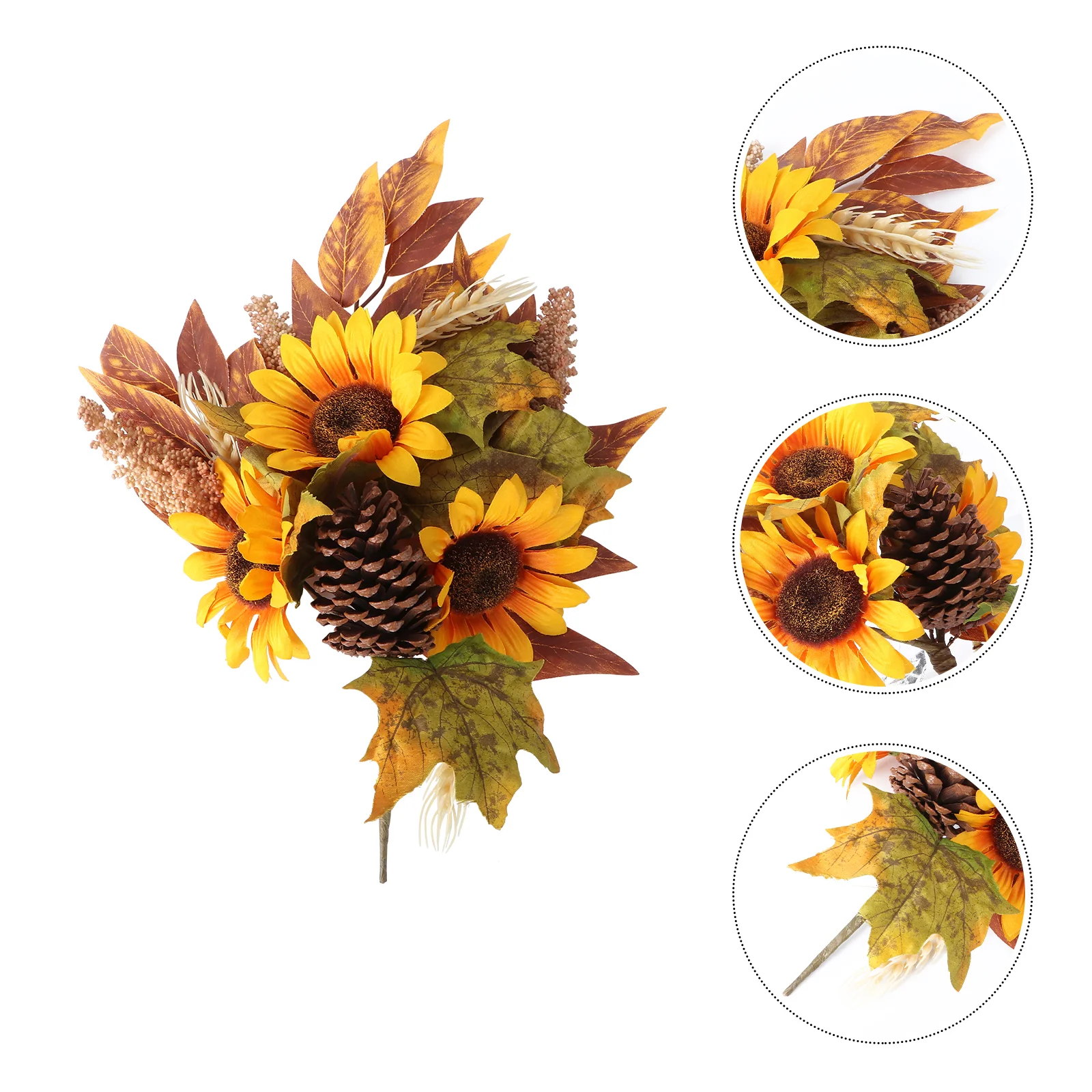 Sunflower Artificial Flowers Maple Leaf Thanksgiving Bouquet Floral Decoration Picks Garland Stemstemssunflowersflower Table
Sunflower Artificial Flowers Maple Leaf Thanksgiving Bouquet Floral Decoration Picks Garland Stemstemssunflowersflower Table