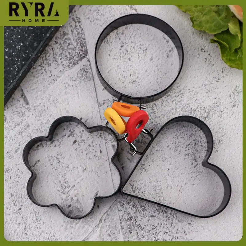 Lovely Heart Shaped Mold Metal Egg Circle Non-stick Cookware With Handle Egg Fryer Fried Egg Mold High Temperature Resistance
Lovely Heart Shaped Mold Metal Egg Circle Non-stick Cookware With Handle Egg Fryer Fried Egg Mold High Temperature Resistance