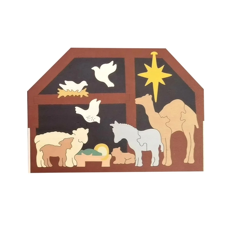 FBIL-Wooden Statue Nativity Scene Set Baby Jesus Manger Holiday Crib Figurines Miniatures Ornament Church Home Decor
FBIL-Wooden Statue Nativity Scene Set Baby Jesus Manger Holiday Crib Figurines Miniatures Ornament Church Home Decor