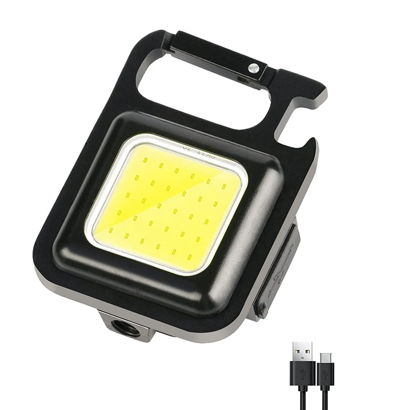 COB Flashlight,500Lumen Bright Rechargeable Keychain Mini Flashlight 3 Light Mode With Bottle Opener For Fishing,Camping
COB Flashlight,500Lumen Bright Rechargeable Keychain Mini Flashlight 3 Light Mode With Bottle Opener For Fishing,Camping