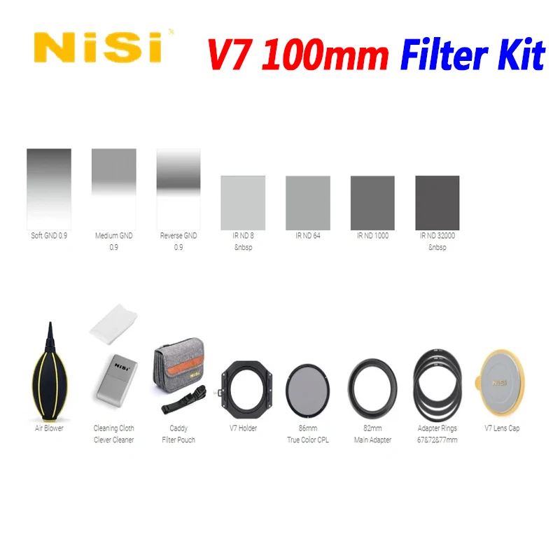 

Nisi V7 100mm NIGHT/STARTER/ADVANCED/PROFESSIONAL Filter Kit Holder True Color CPL Filter For Photography Accessories Kit
