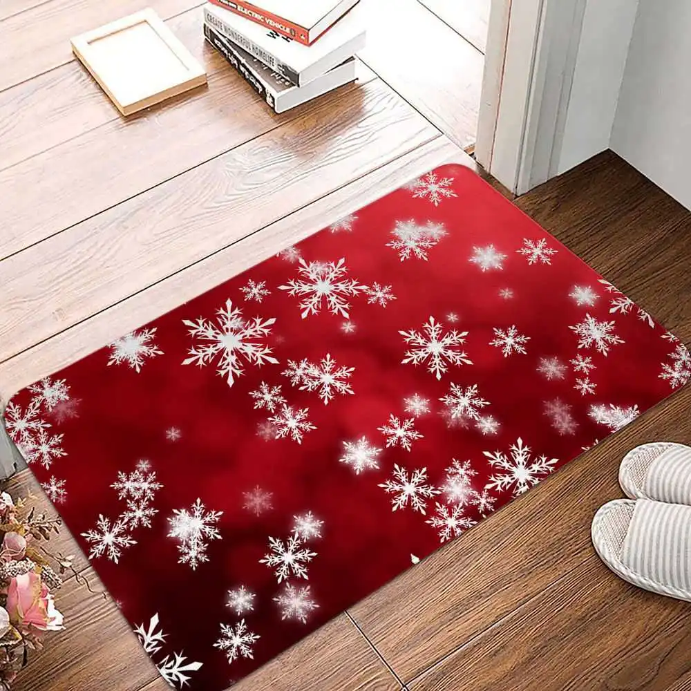 Christmas Merry Snowflake Pattern Home Living Room Bedroom Bathroom Entrance Door Mat Carpet Non slip Door Mat Floor Mat
Christmas Merry Snowflake Pattern Home Living Room Bedroom Bathroom Entrance Door Mat Carpet Non slip Door Mat Floor Mat