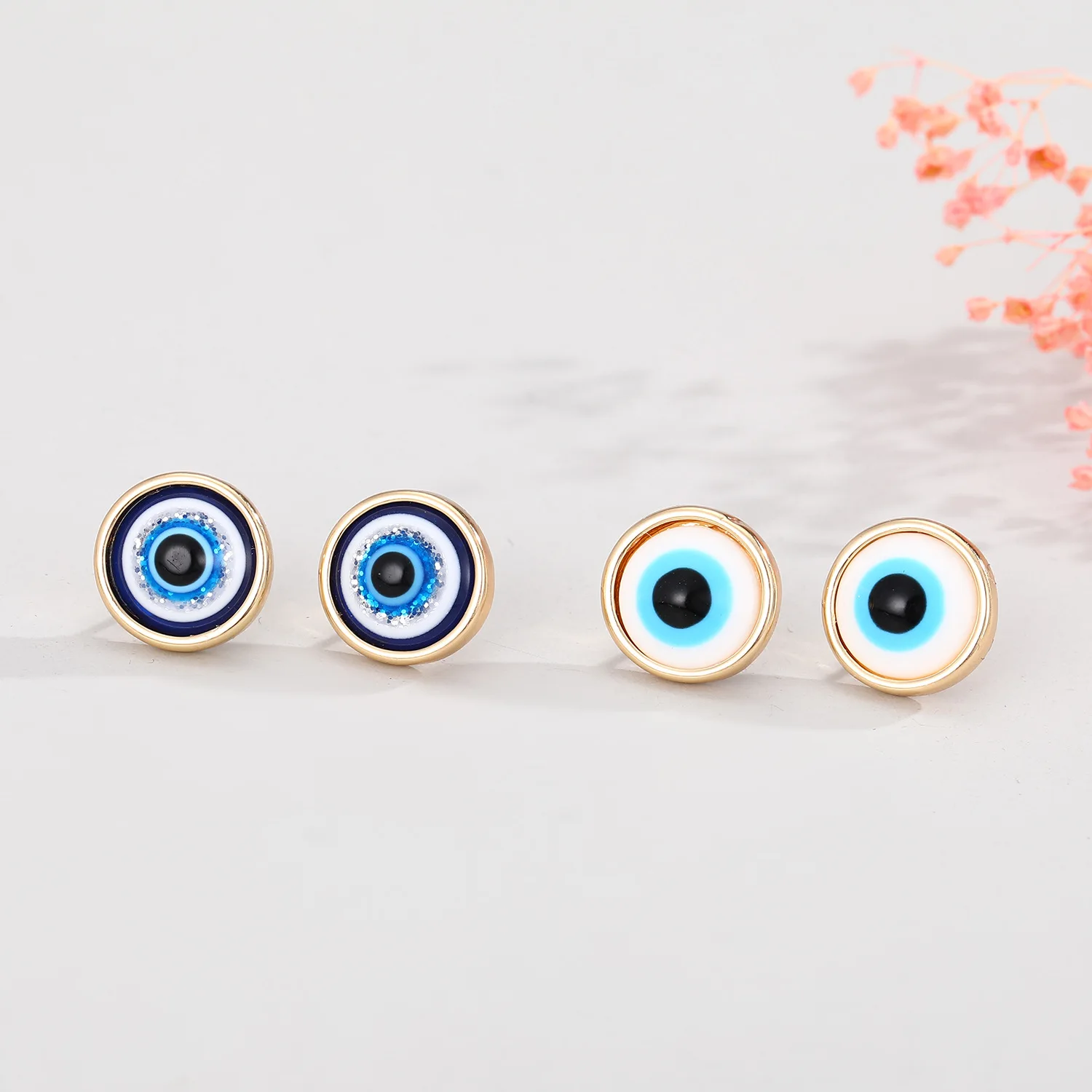 2022 Fashion Simple Blue Turkish Eyes Stud Earrings For Women Punk Trendy Round Earings Turkey Jewelry Gift
2022 Fashion Simple Blue Turkish Eyes Stud Earrings For Women Punk Trendy Round Earings Turkey Jewelry Gift