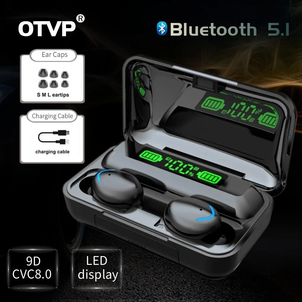 TWS 5.0 Bluetooth Earphones With Microphone Wireless Headsets 9D Stereo Sports Waterproof Earbuds Headsets 2200mAh Charging Box
TWS 5.0 Bluetooth Earphones With Microphone Wireless Headsets 9D Stereo Sports Waterproof Earbuds Headsets 2200mAh Charging Box