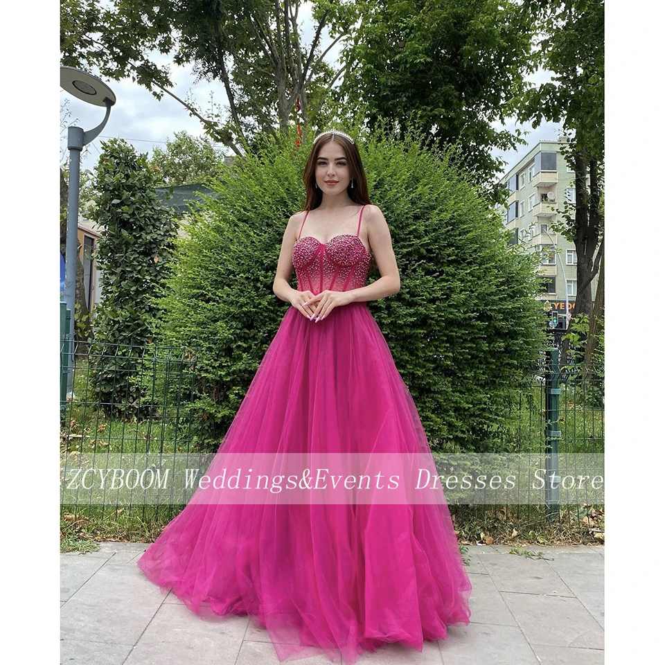 Elegant Sweetheart Pearls Spaghetti Strap Evening Dress 2023 A-Line Sleeveless Floor Length Zipper Custom Made Prom Gown
Elegant Sweetheart Pearls Spaghetti Strap Evening Dress 2023 A-Line Sleeveless Floor Length Zipper Custom Made Prom Gown